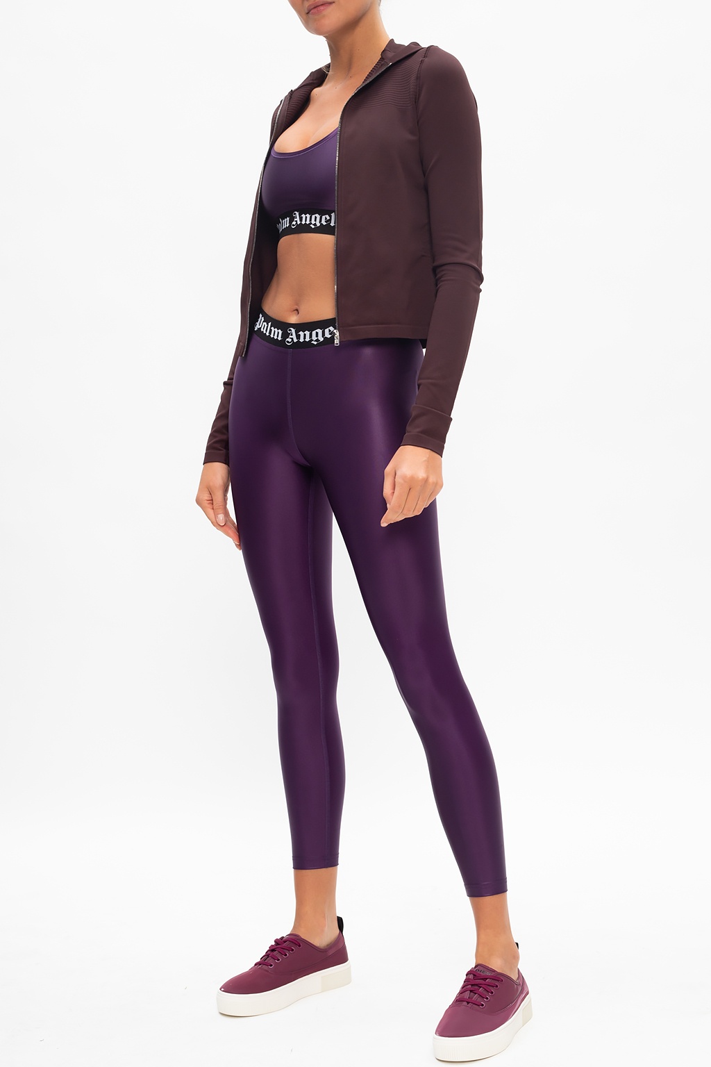 Purple palm angels leggings new arrivals